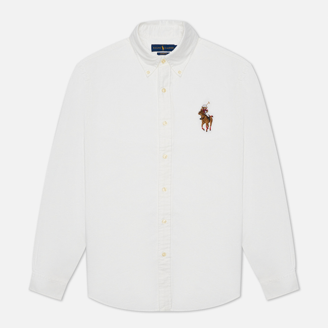 фото Рубашка мужская polo ralph lauren 710-859259 белая s