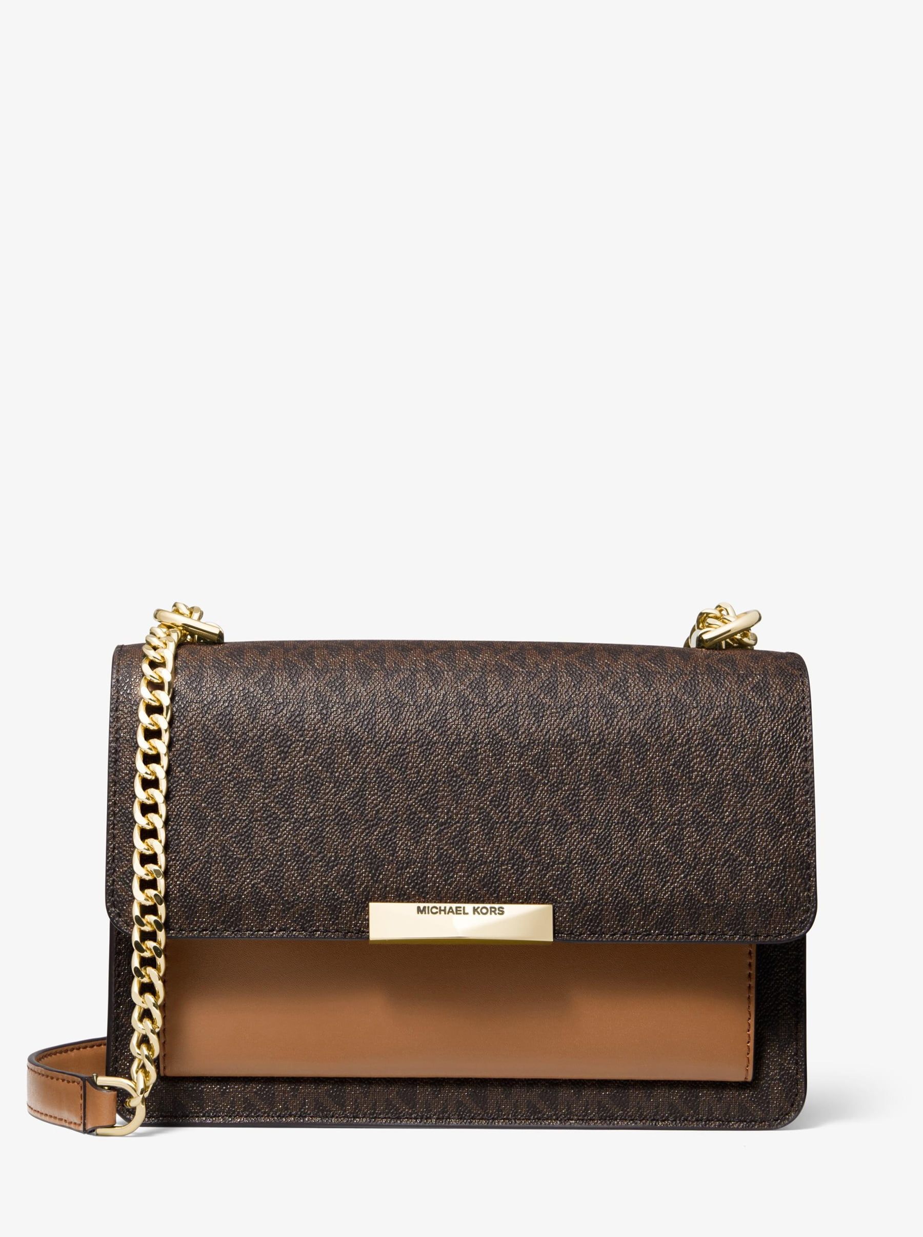 

Сумка женская Michael Kors Jade_B00408 коричневая, Белый, Jade_B00408