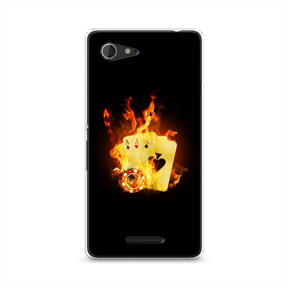 

Чехол Awog "Горящие карты" для Sony Xperia E3, 52750-9
