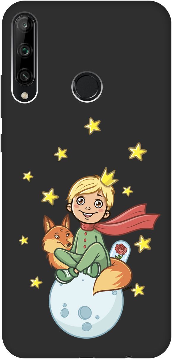 

Чехол на Honor 9C/Huawei P40 Lite E "Little Prince" черный, Черный;бежевый, 2466