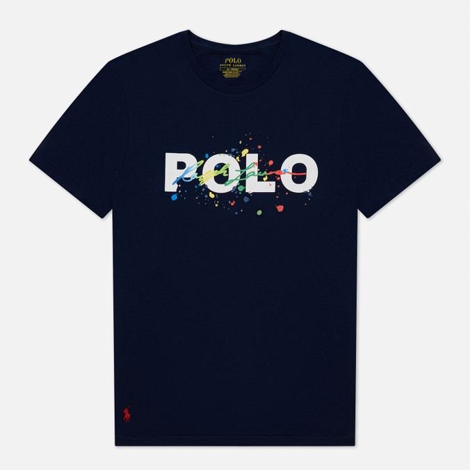 фото Футболка мужская polo ralph lauren 710-853998 синяя xxl