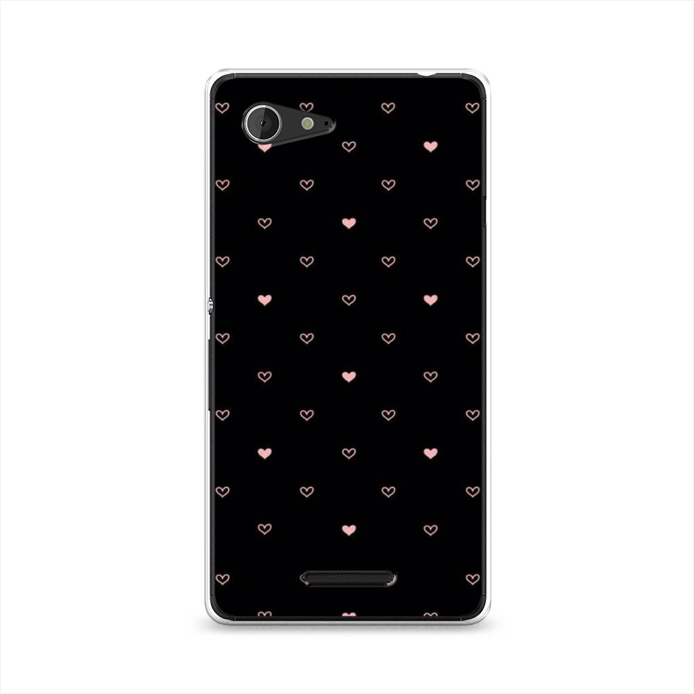 

Чехол Awog "Черный фон и сердечки" для Sony Xperia E3, 52750-3