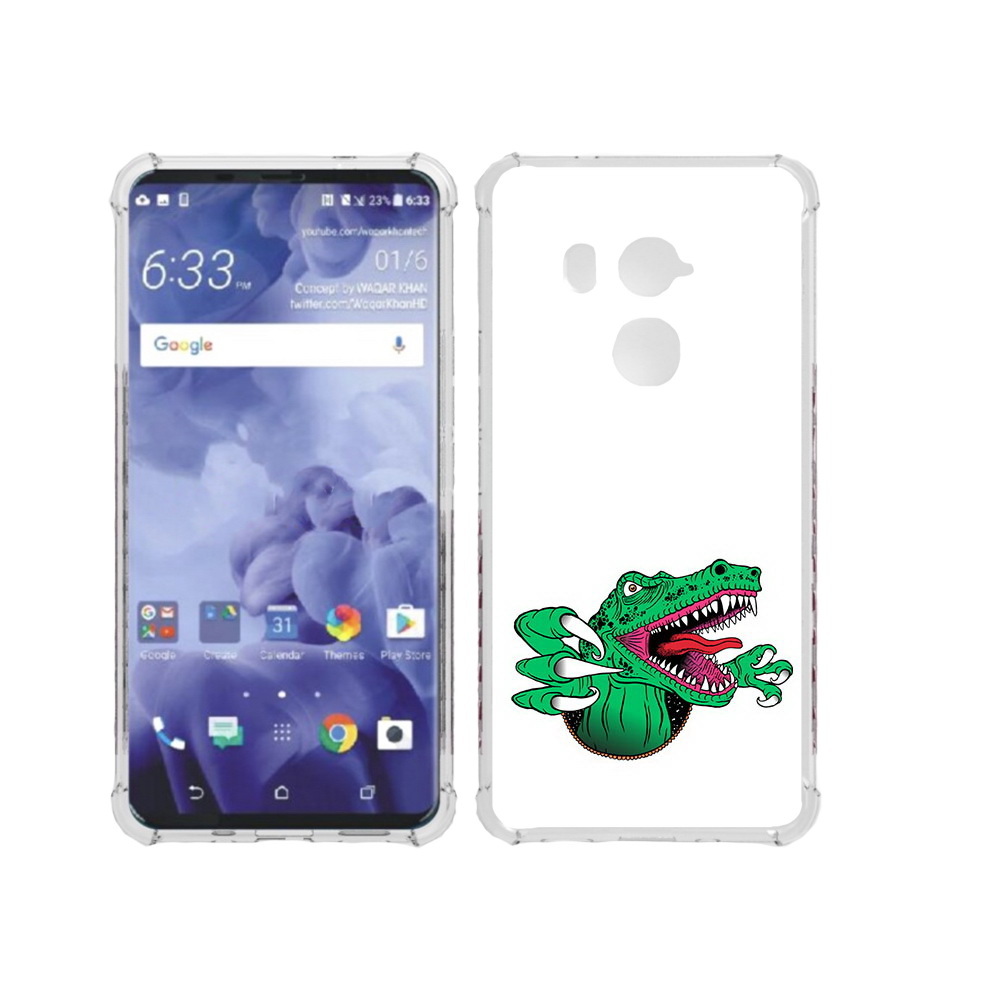 

Чехол MyPads Tocco для HTC U11 Plus крокодил, Прозрачный, Tocco