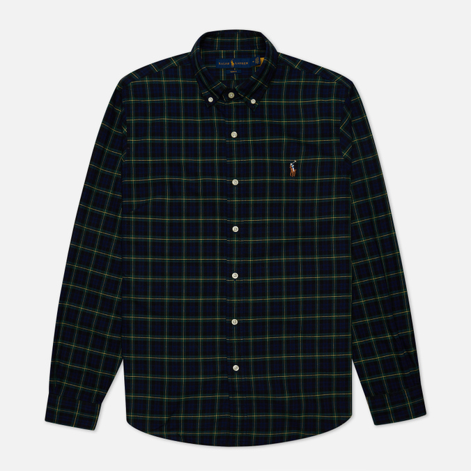 

Рубашка мужская Polo Ralph Lauren 710-853154 синяя L, 710-853154
