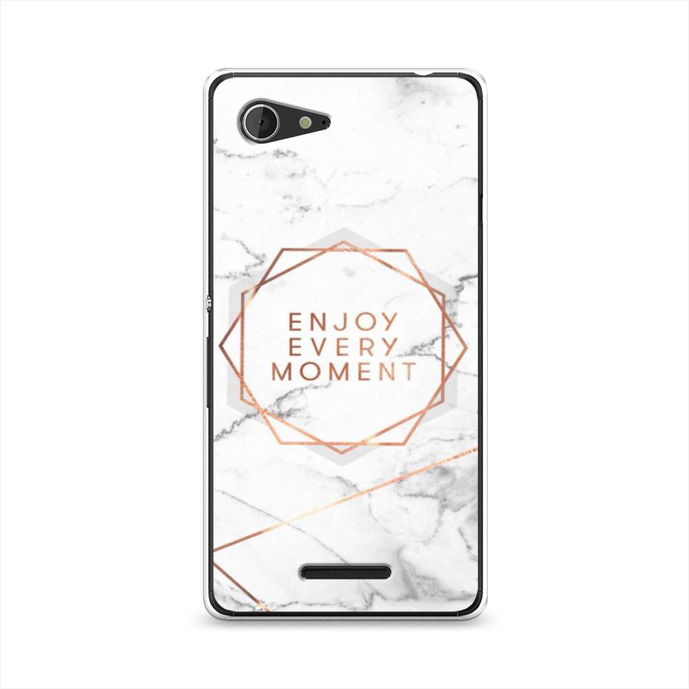 

Чехол Awog "Enjoy every moment мрамор" для Sony Xperia E3, 52750-7