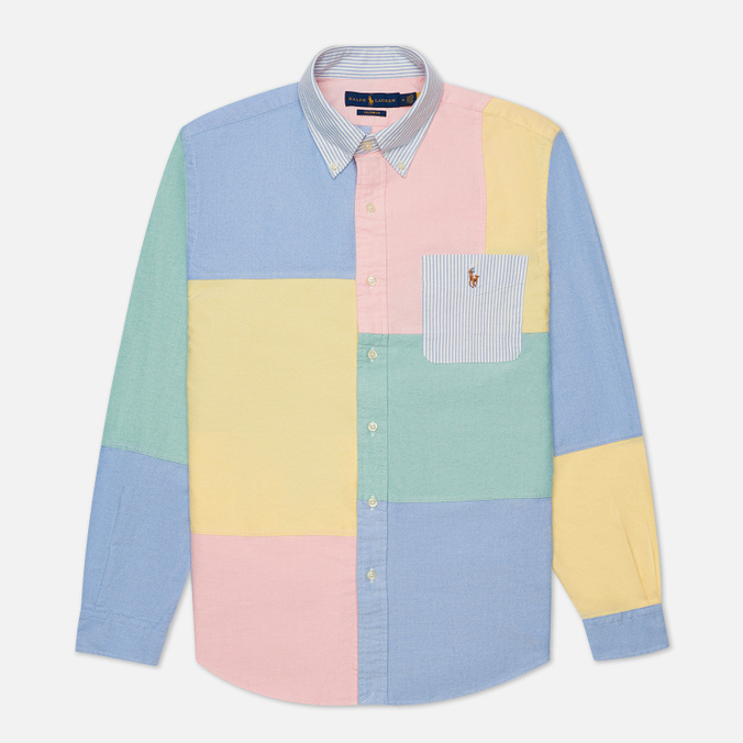 

Рубашка мужская Polo Ralph Lauren 710-853142 голубая L, 710-853142