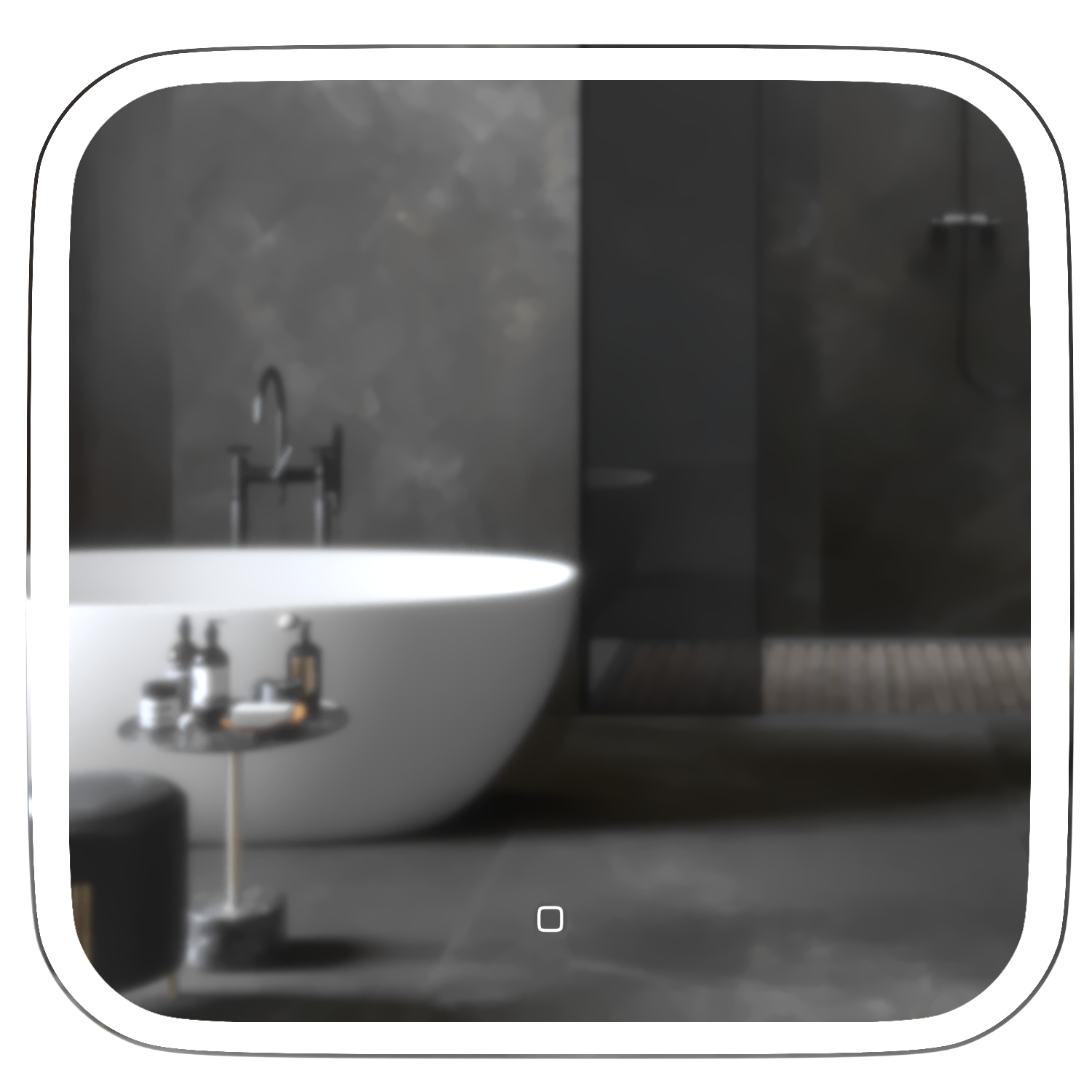 Зеркало д/ванной Mixline Стив 70х68 с подсветкой футболка стив