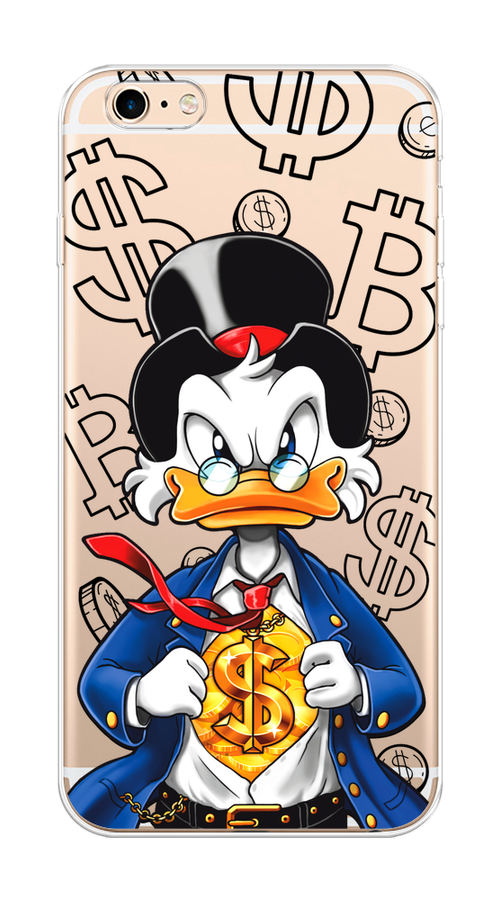 

Чехол на Apple iPhone 6 Plus/6S Plus "Scrooge Goldman", Черный;белый;синий, 10550-1