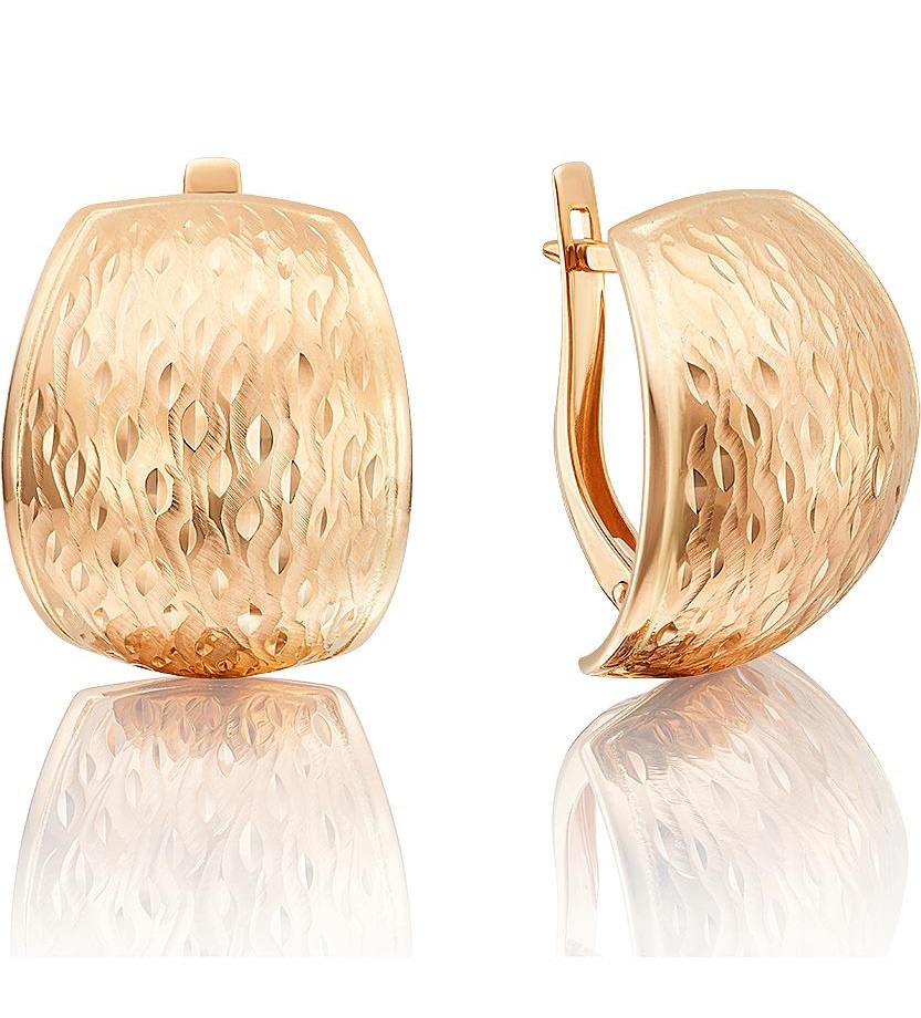 

Серьги из красного золота без вставки PLATINA jewelry 02-3720-01-000-1110-04, 02-3720-01-000-1110-04