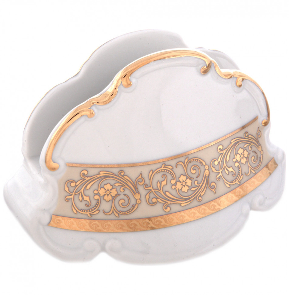 

Салфетница Bavarian Porcelain "Мария-Тереза Цветочная роспись Бежевая" 277842, Мария-Тереза