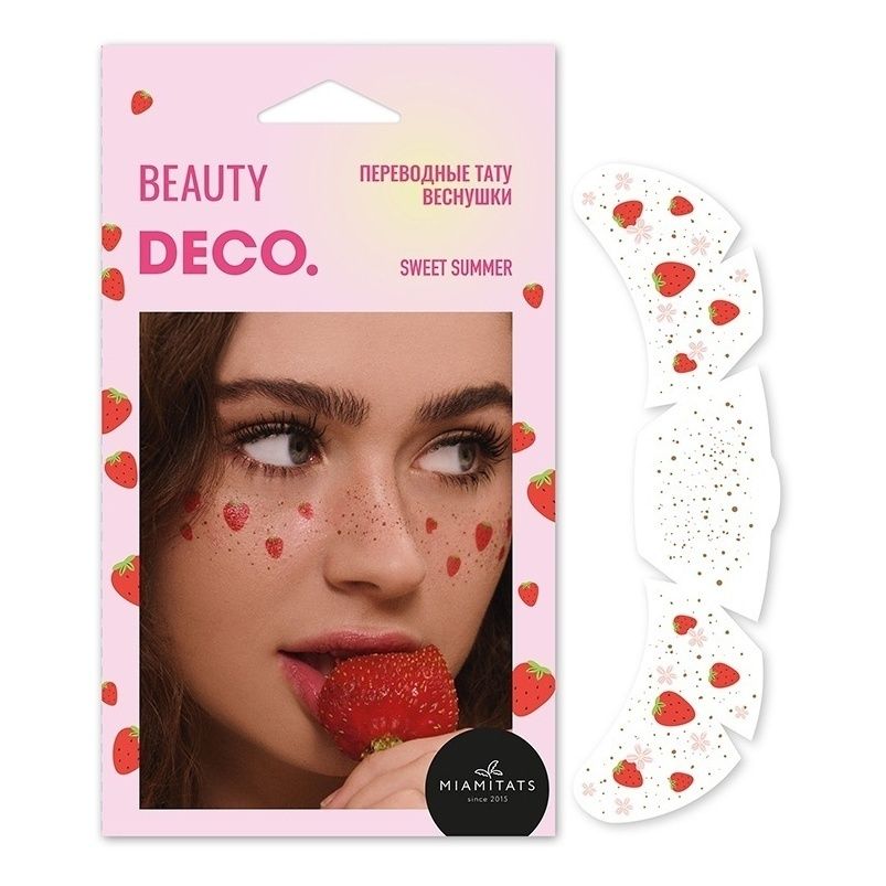 

Татуировка переводная для тела Deco Fairycore by Miami tattoos, Разноцветный
