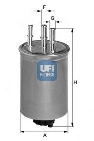 фото Ufi filters фильтр топливный дизельный ford tourneo connect 1.8tdci 02-13, ssangyong actyo