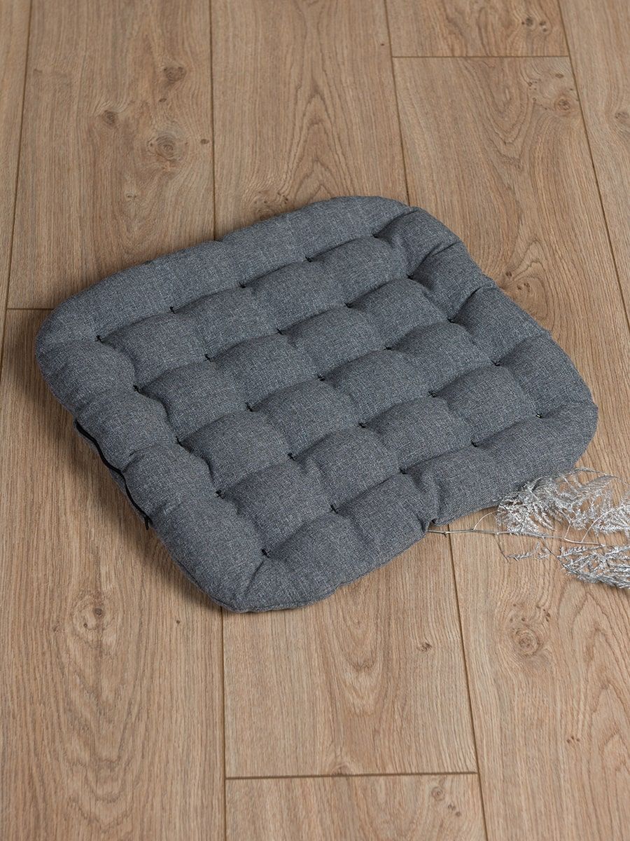 фото Подушка для йоги био серый (50*50) bio-textiles