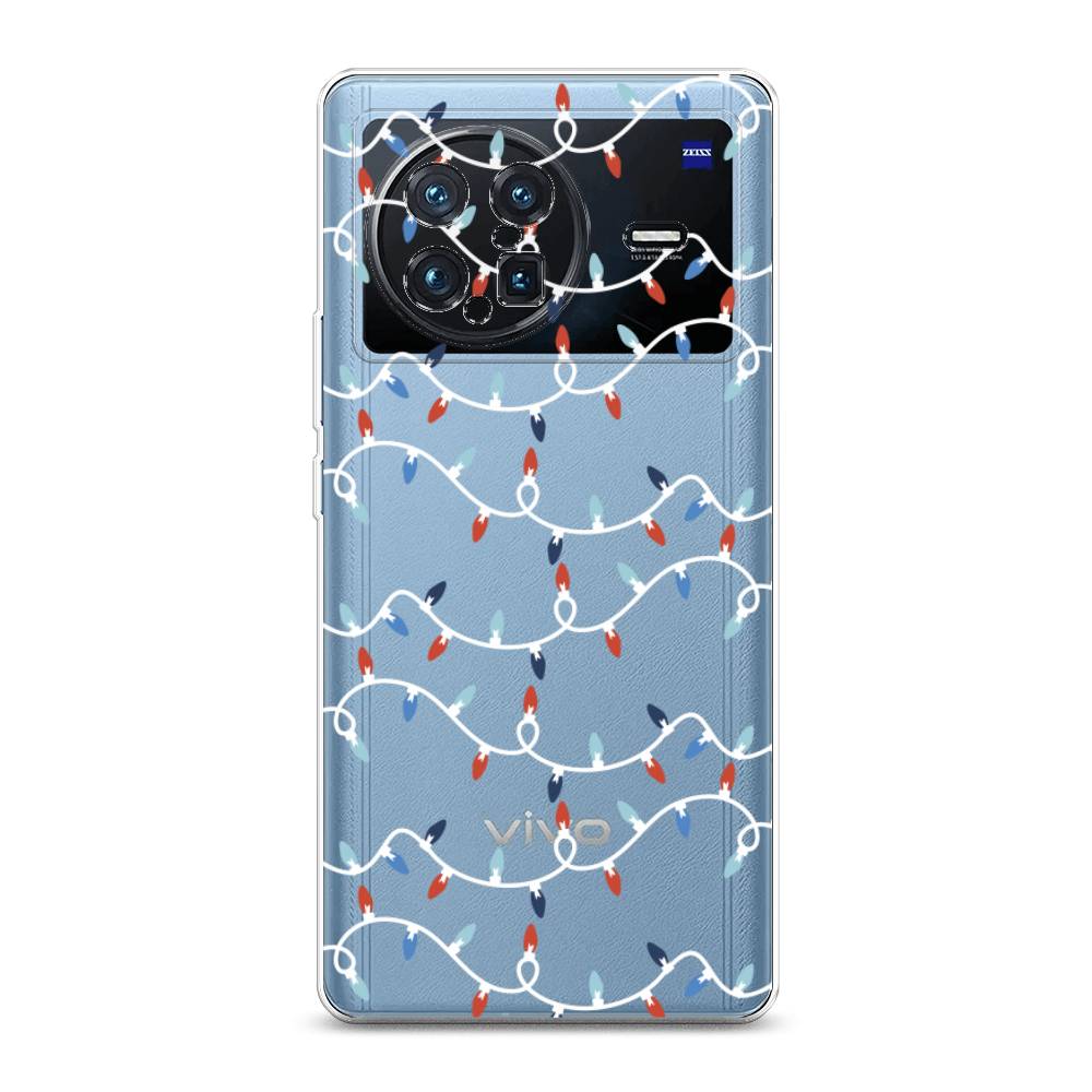 

Чехол на Vivo X Note "Разноцветная гирлянда", Белый;красный;синий, 266950-5