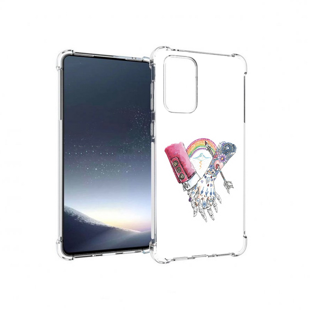 

Чехол MyPads Tocco для Samsung Galaxy A73 абстракция руки в татуировках (PT226913.548.212), Прозрачный, Tocco