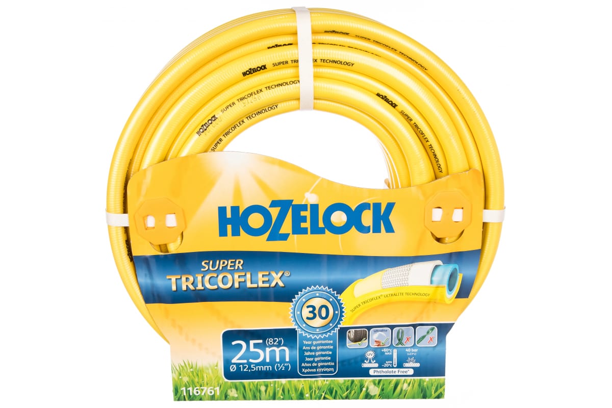 

Шланг Hozelock SUPER TRICOFLEX 12,5 мм 25 м, Желтый