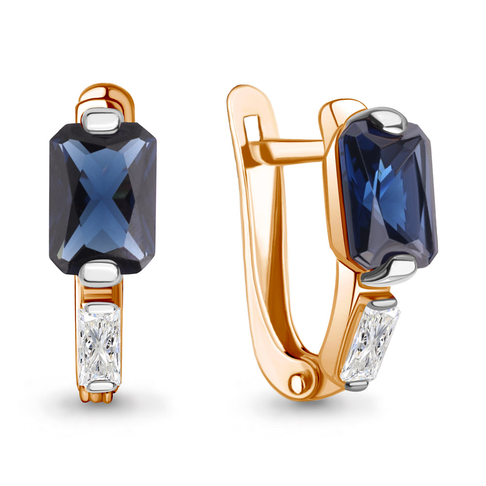 

Серьги из серебра с фианитом Aquamarine Aquamarine 49813Н_925_з, 49813Н_925_з