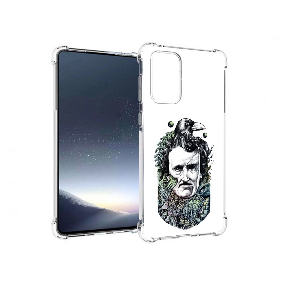 

Чехол MyPads Tocco для Samsung Galaxy A73 Эдгар Аллан с вороном (PT226913.548.203), Прозрачный, Tocco