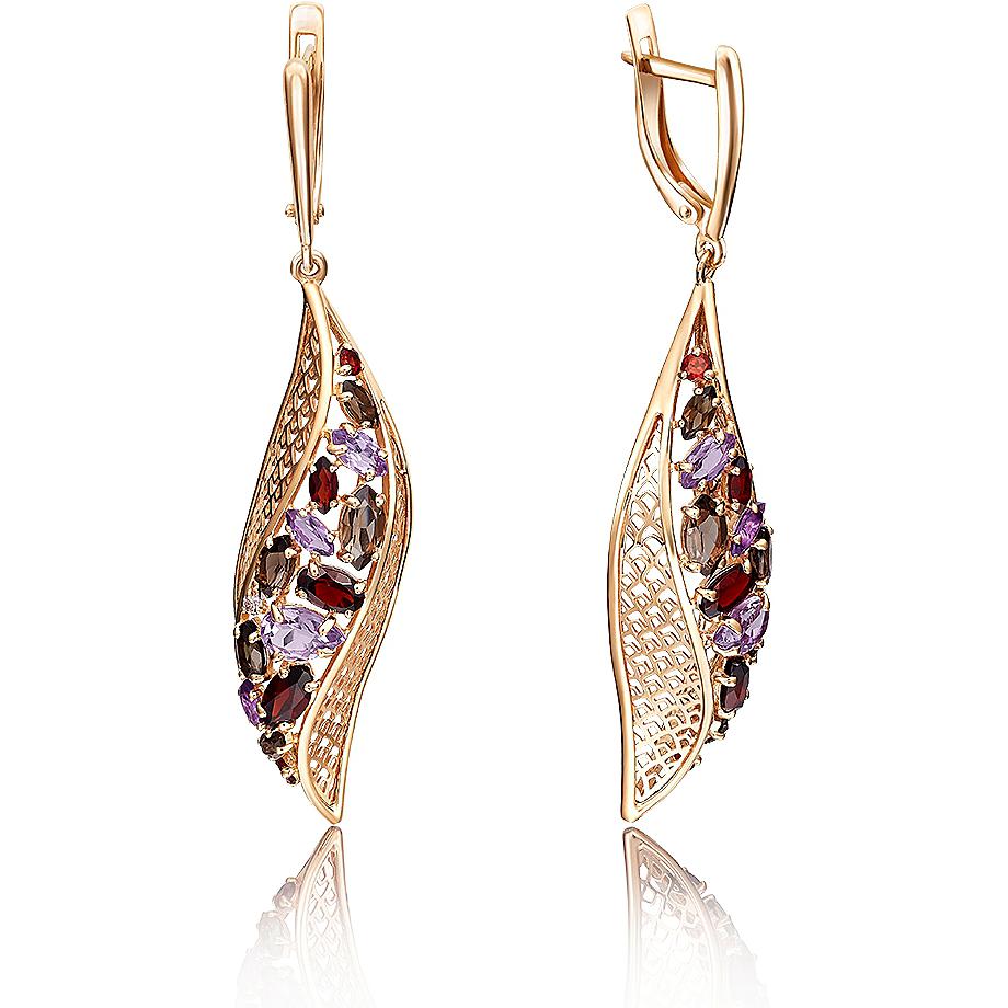 

Серьги из красного золота с гранатом PLATINA jewelry 02-3677-00-296-1110-46, 02-3677-00-296-1110-46