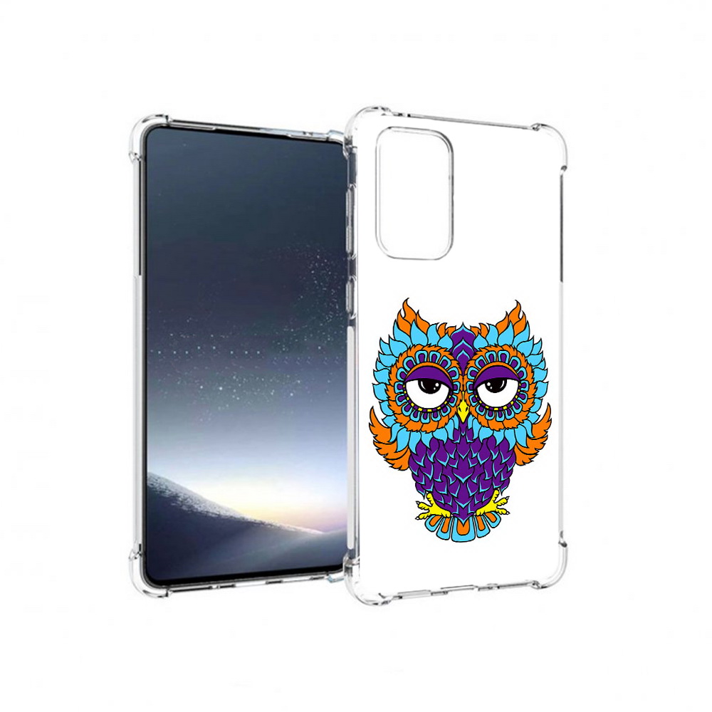 

Чехол MyPads Tocco для Samsung Galaxy A73 Цветная сова (PT226913.548.198), Прозрачный, Tocco