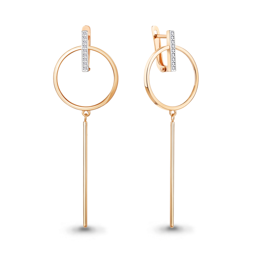 

Серьги из серебра с фианитом Aquamarine Aquamarine 49800А_925_з, 49800А_925_з