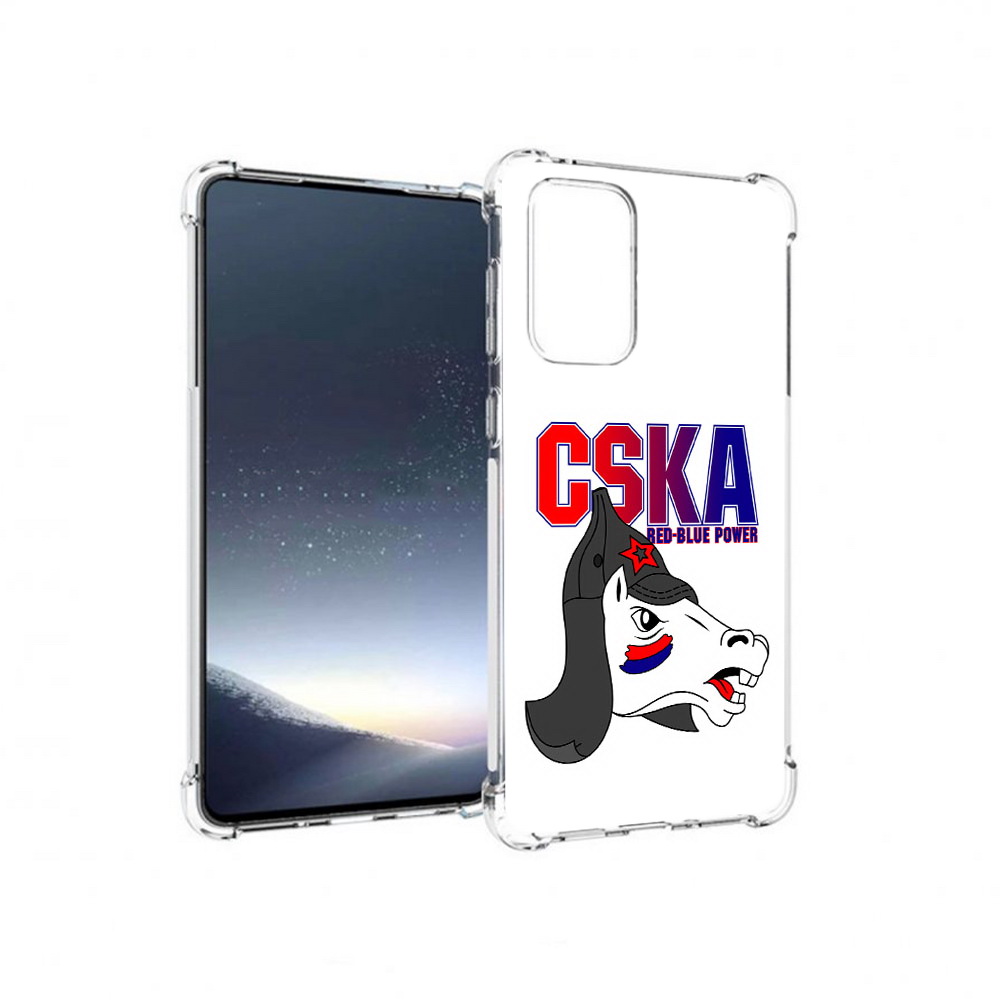 

Чехол MyPads Tocco для Samsung Galaxy A73 ФК ЦСК лошадка россия (PT226913.548.179), Прозрачный, Tocco