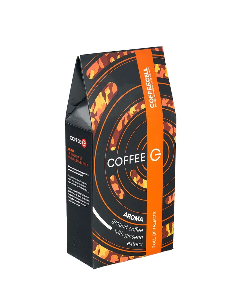 Молотый кофе COFFEECELL CoffeeG Aroma с белым императорским женьшенем 250 г