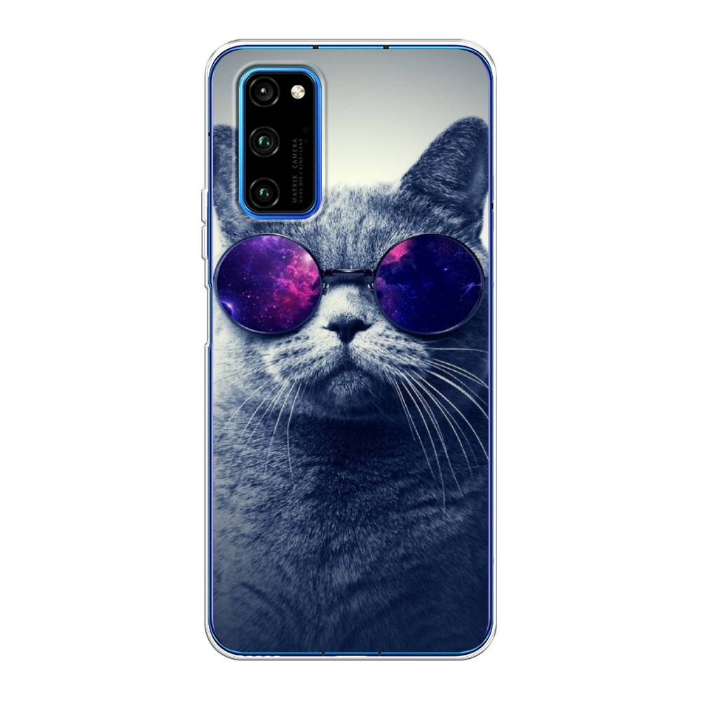 

Чехол Awog на Huawei Honor V30 Pro "Космический кот", Красный, 611450-1
