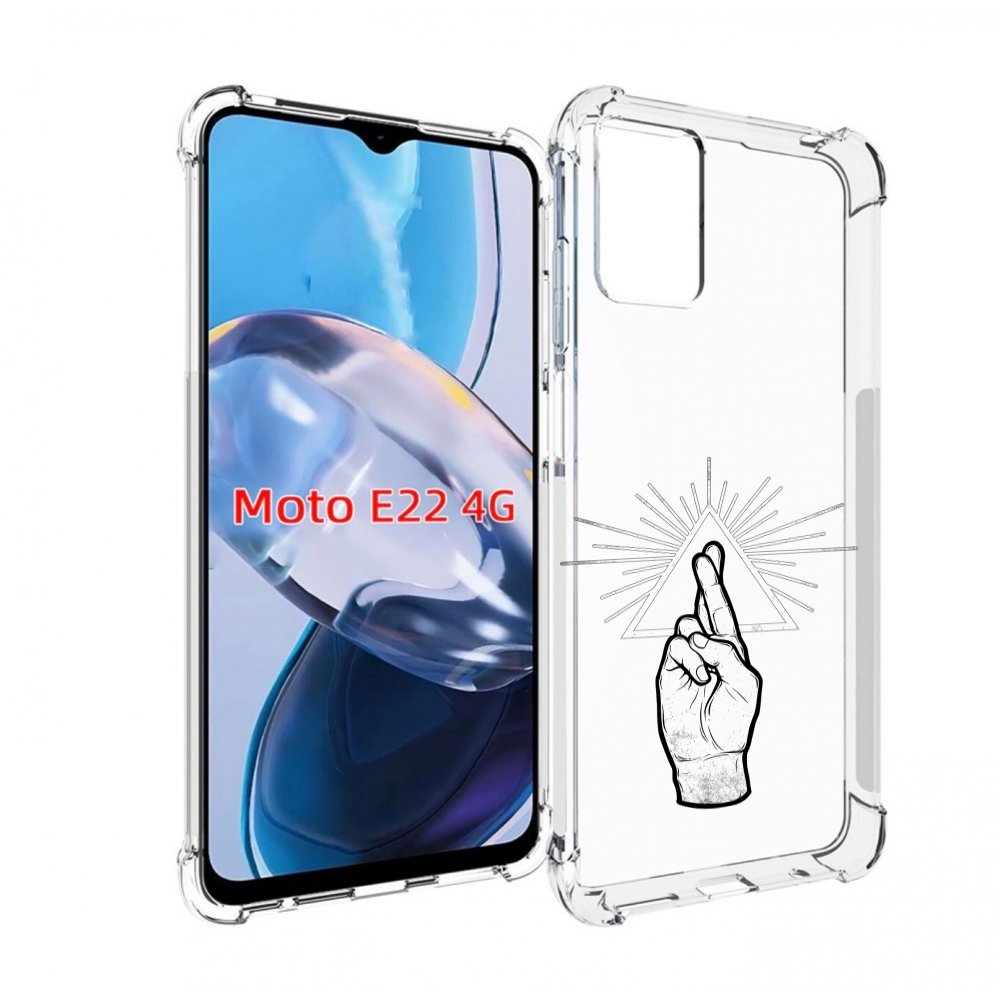 

Чехол MyPads черно белая рука для Motorola Moto E22 4G / E22i 4G, Прозрачный, Tocco