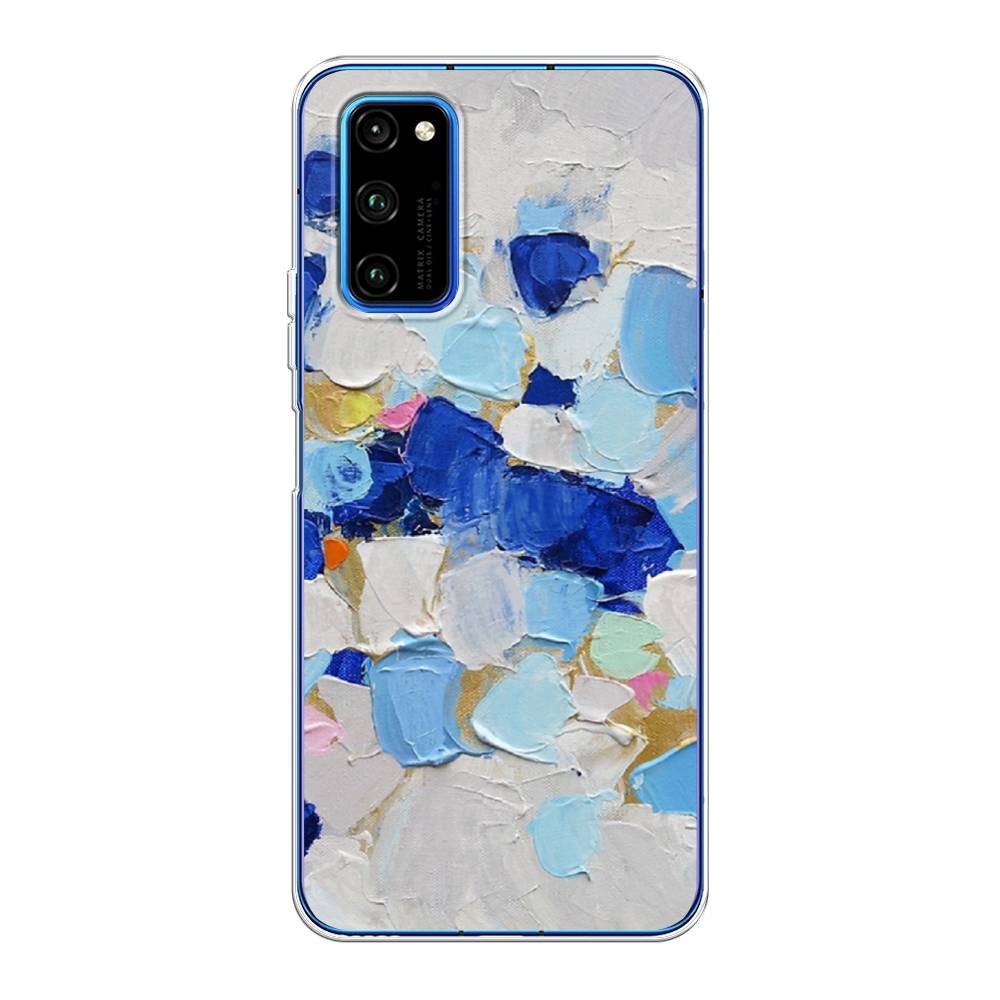 

Чехол Awog на Huawei Honor V30 Pro "Холст сине-белый", Синий, 611450-10