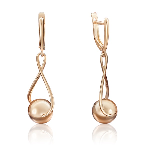 

Серьги из красного золота без вставки PLATINA jewelry 02-3541-00-000-1110-02, 02-3541-00-000-1110-02