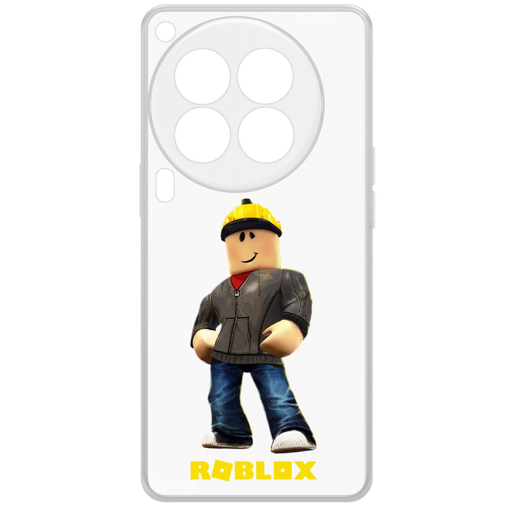 

Чехол-накладка Krutoff Clear Case Roblox-Строитель для TECNO Camon 30 Premier 5G, Прозрачный