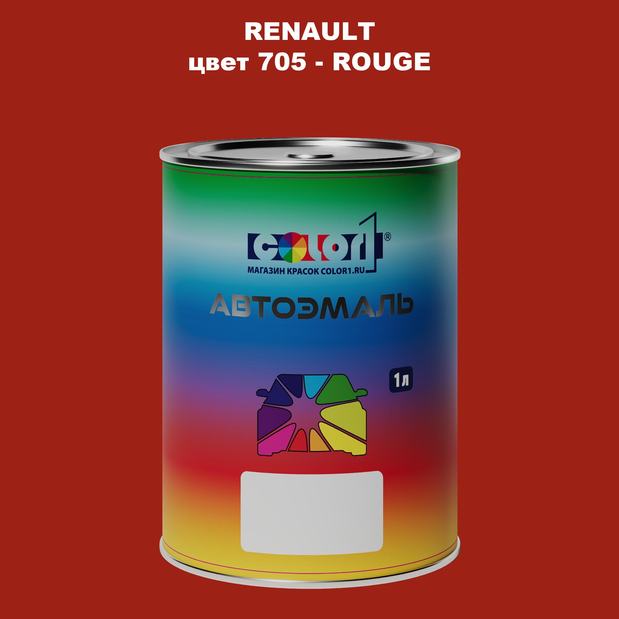 

Автомобильная краска COLOR1 для RENAULT, цвет 705 - ROUGE, Прозрачный
