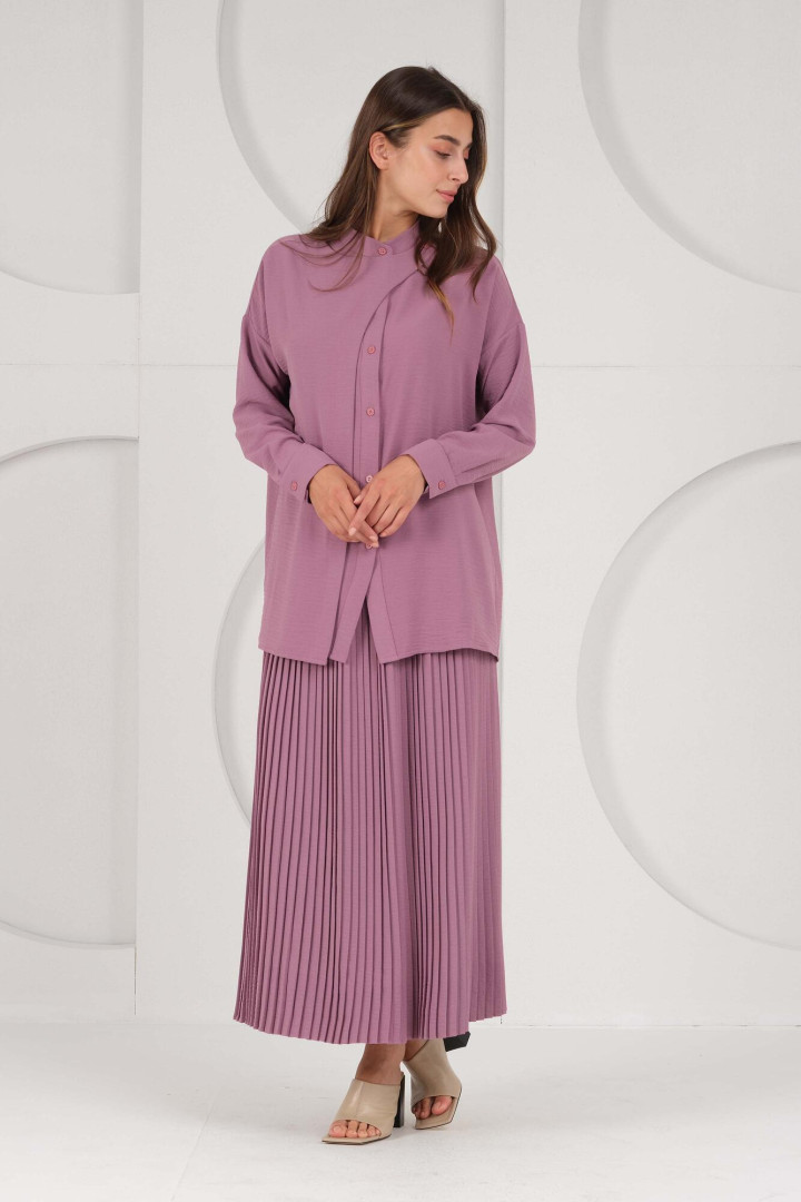 

Блуза женская HE-QA T1969 фиолетовая 36 EU (доставка из-за рубежа), Фиолетовый, T1969