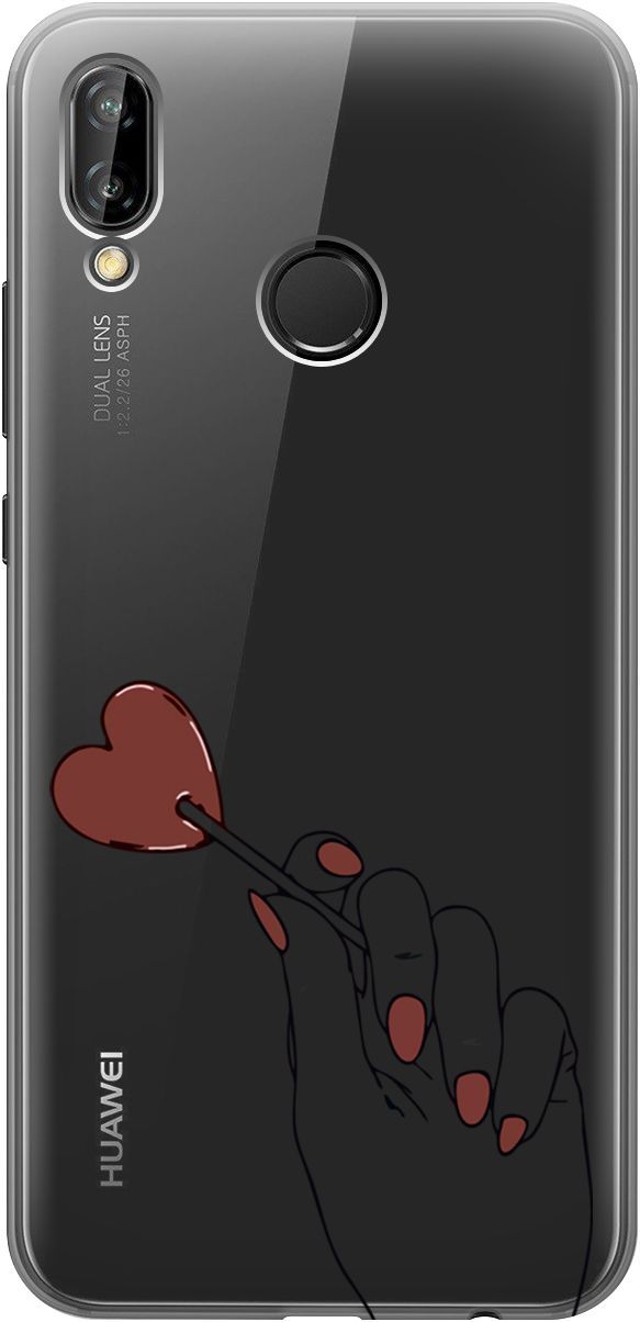 

Чехол на Huawei P20 Lite/Nova 3e "Heartbreaker" прозрачный, Прозрачный;красный, 1690