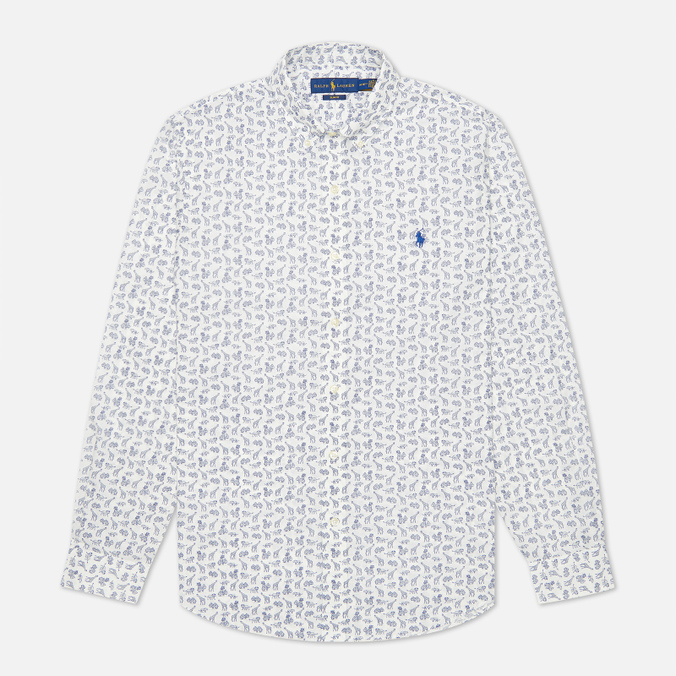 

Рубашка мужская Polo Ralph Lauren 710-844547 синяя XL, 710-844547