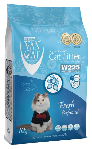 Комкующийся наполнитель Van Cat Fresh бентонитовый, 10 кг, 12 л