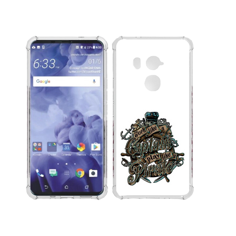 

Чехол MyPads Tocco для HTC U11 Plus капитан пиратов, Прозрачный, Tocco