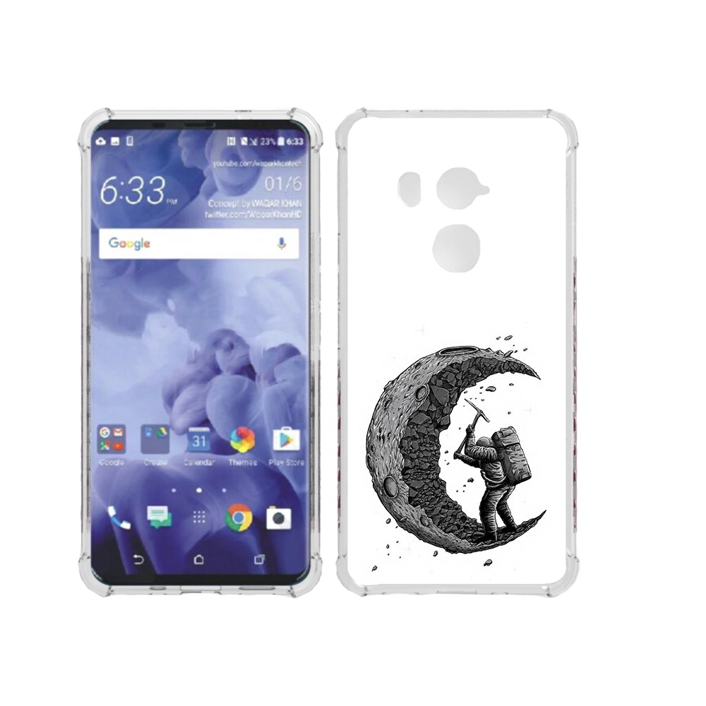 

Чехол MyPads Tocco для HTC U11 Plus камненная луна, Прозрачный, Tocco