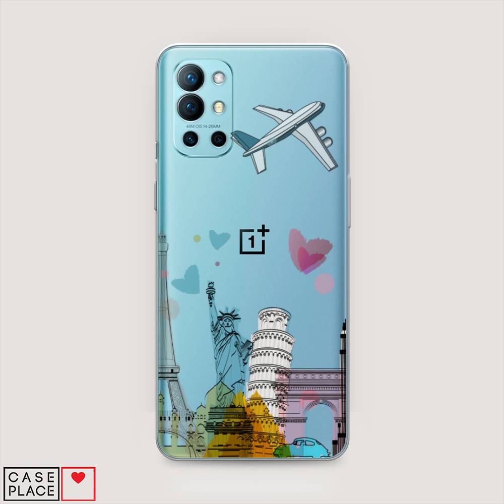

Чехол Awog на OnePlus 9R / ВанПлас 9R "Самолет путешествий", Желтый, 151650-10