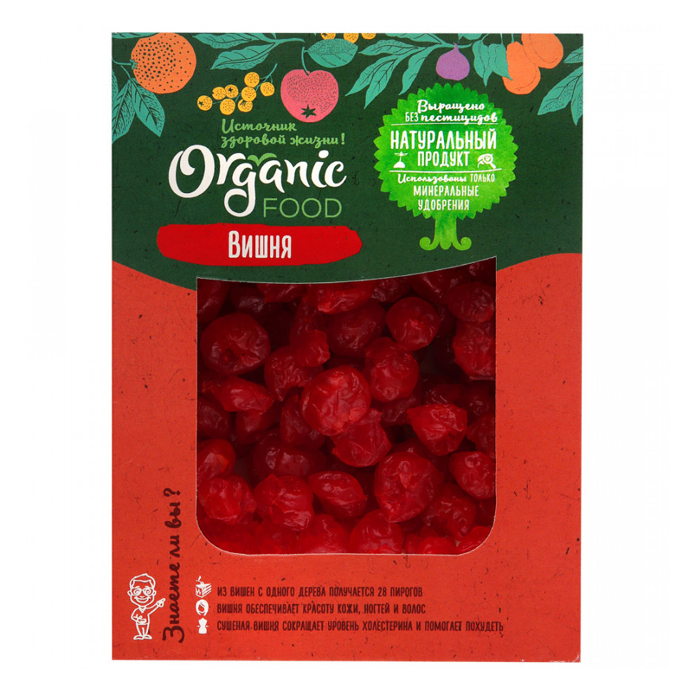 

Вишня сушеная Organic food 200 г