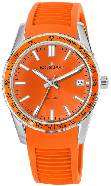 

Наручные часы мужские Jacques Lemans 1-2060F оранжевые, 1-2060F