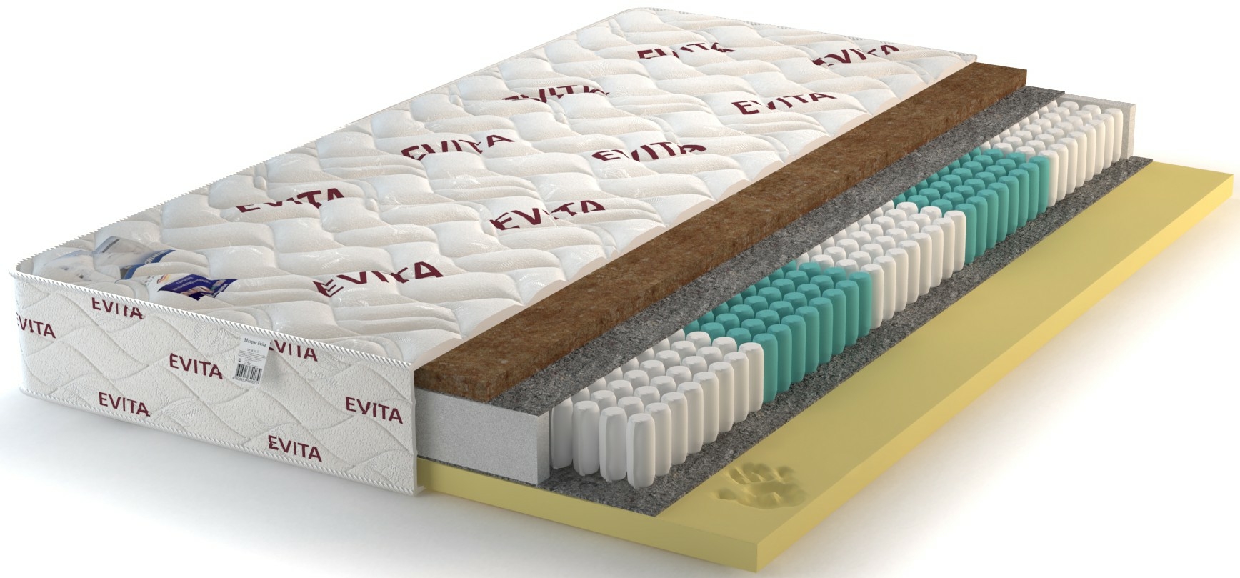 

Матрас Evita Aura 140x195, Белый, Aura