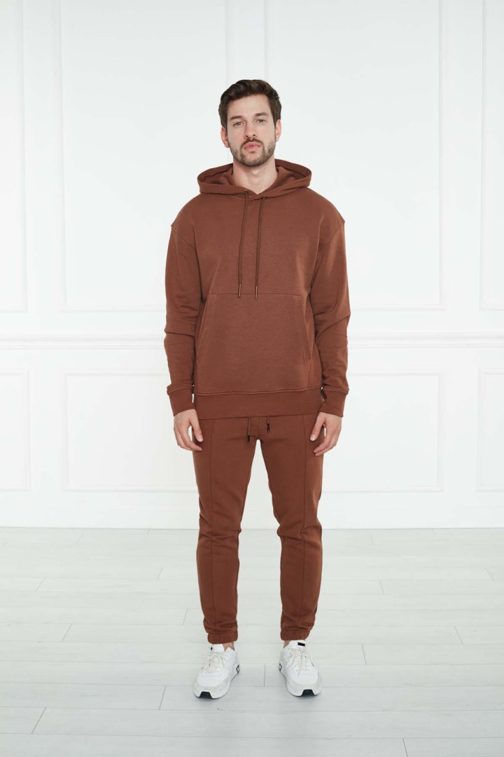 

Толстовка мужская VAGANZA 2021AW-1200 коричневая L (доставка из-за рубежа), 2021AW-1200