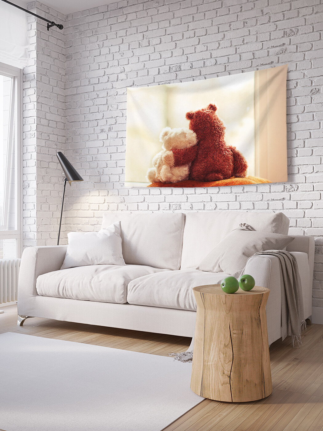 

Горизонтальное фотопанно JoyArty Теплые объятия, из ткани, 150х200 см