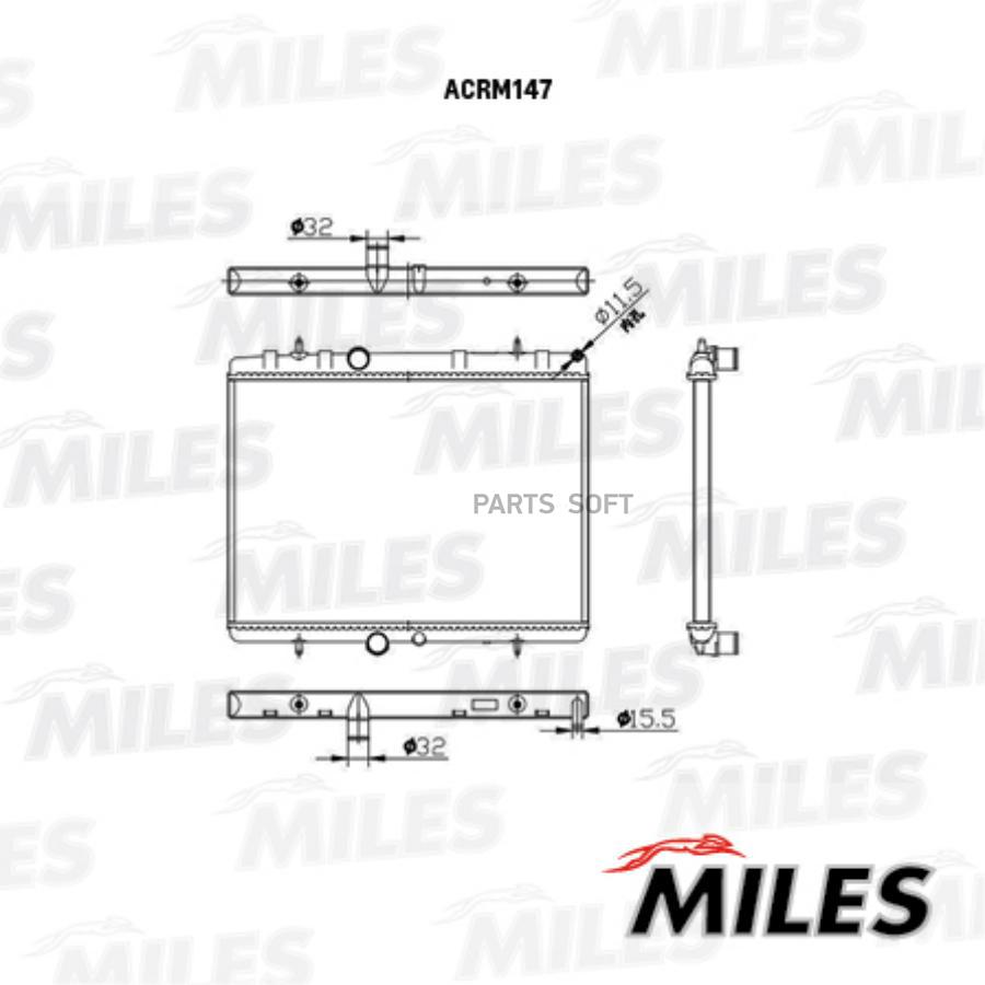 

MILES Радиатор MILES acrm147
