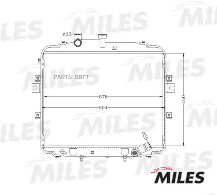 

MILES Радиатор MILES acrb068