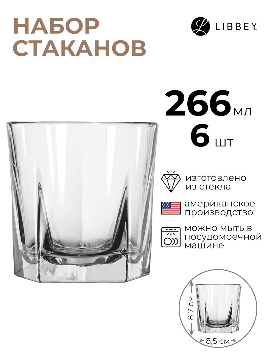 

Олд Фэшн Libbey Инвернэсс 6 шт, Прозрачный