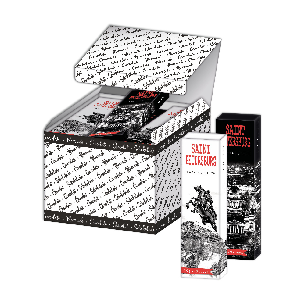 

Шоколад Глобус Про СПБ темный 30 г