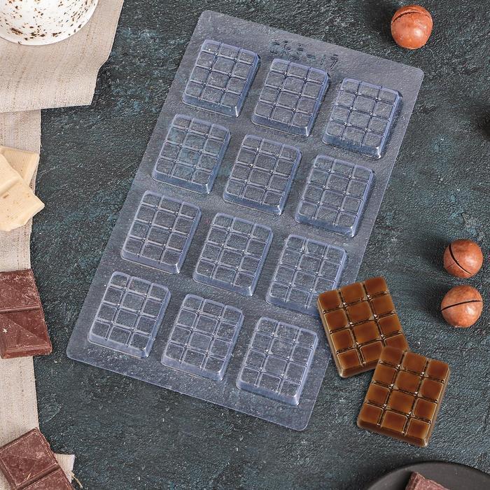 

Форма для шоколада «Вкусная плитка шоколада», 22×13 см
